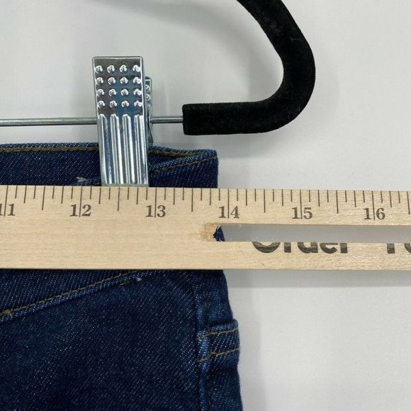 Madewell 9" Mid Rise Skinny Jeans Women's Size 26 Stretch Dark Wash Denim Blue - Picture 9 of 11